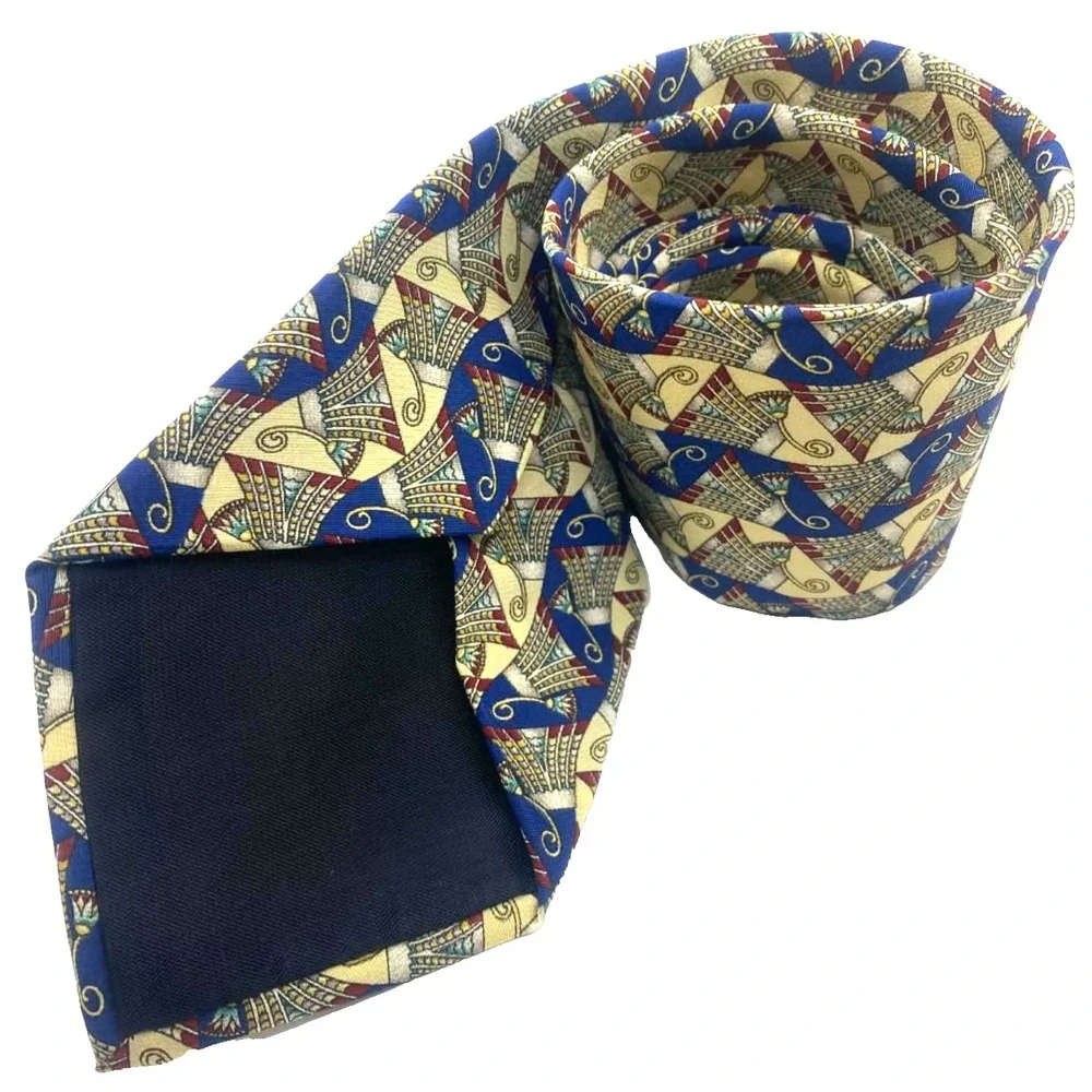 Men's Necktie The Metropolitan Museum Of Art Art Deco Nouveau‎ fan 100% SILK